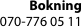Bokning